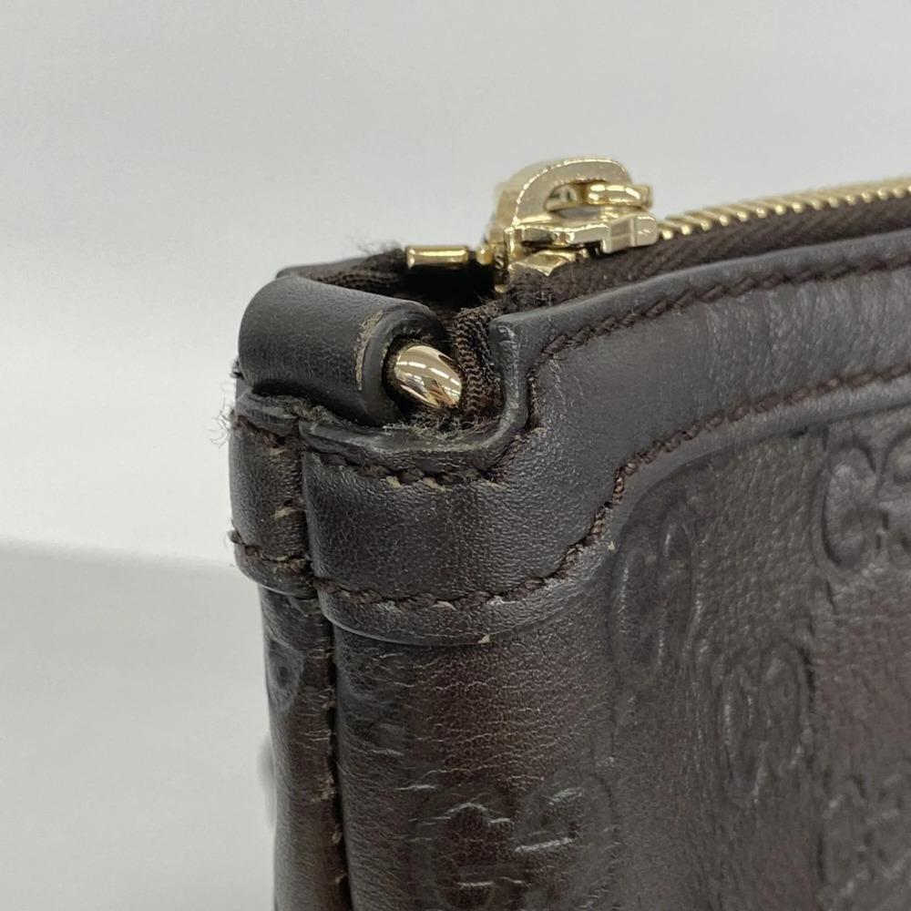 GUCCI Brown Leather Bamboo Tote Bag - Picture 7 of 10